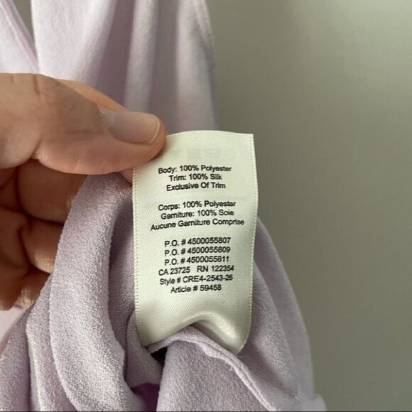 𝅺aritzia Wilfred Japanese Crepe Crisscross Too Purple XXS - Picture 6 of 6